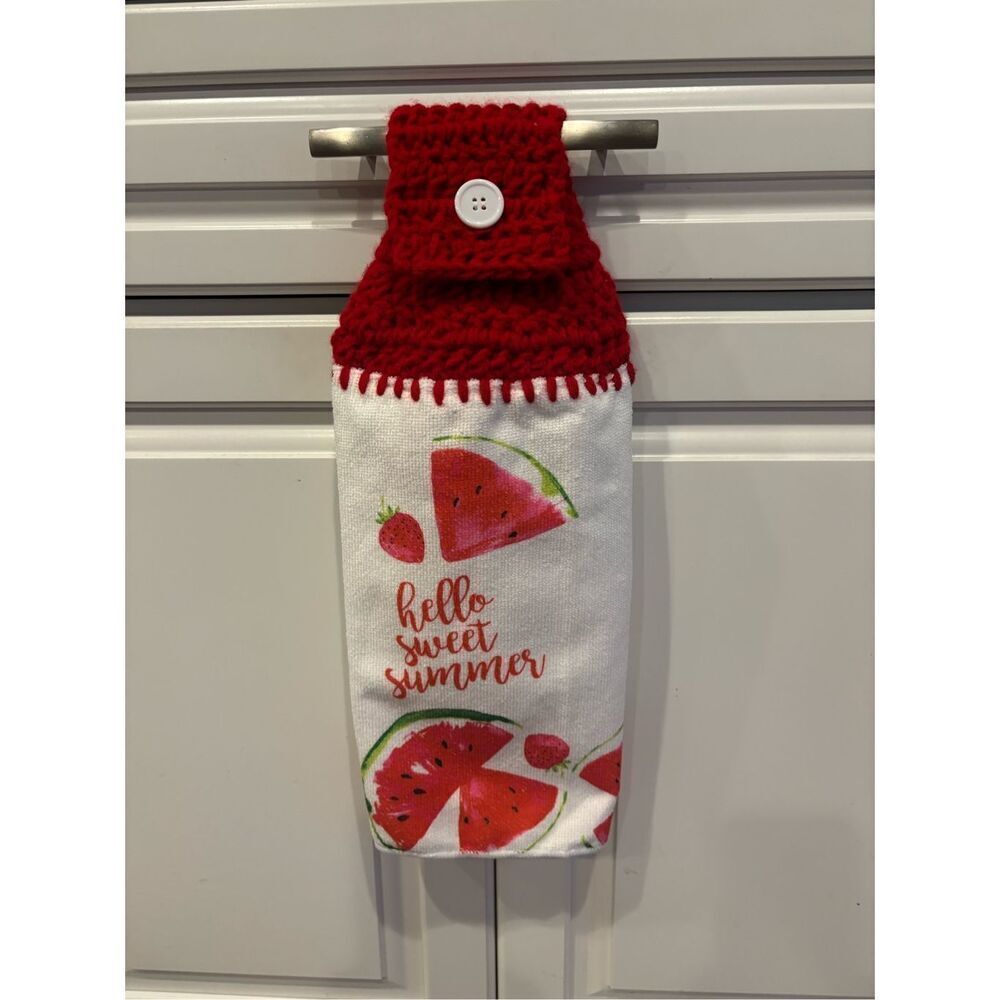 Crochet Top Kitchen Towel-Hello Sweet Summer